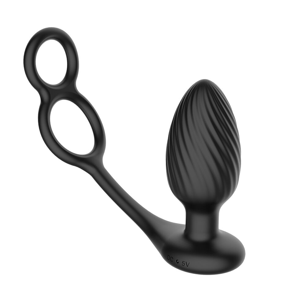 Анальные игрушки - Анальная вибропробка Nexus Tornado Cock and Ball Ring