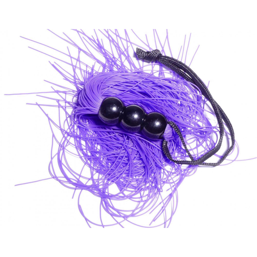 Электростимуляторы - Силиконовый флогер ( длина 26 см ) Fetish Boss Series - Silicone Whip Purple 10