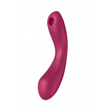Вакуумный вибратор с тройной стимуляцией Satisfyer Curvy Trinity 1, бордовый