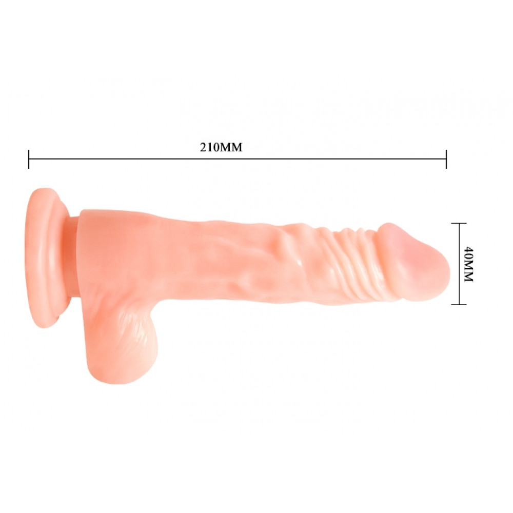 Вибратор - Вибратор на присоске BAILE - COCK 8,5'' BW-008071A 4