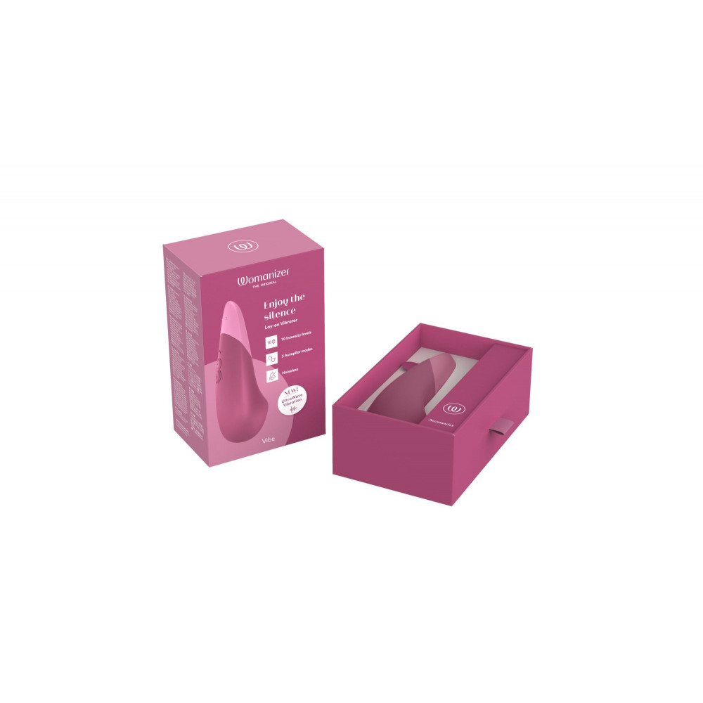 Секс игрушки - Вибратор универсальный бесшумный Womamizer Vibe Dusky, розовый 5