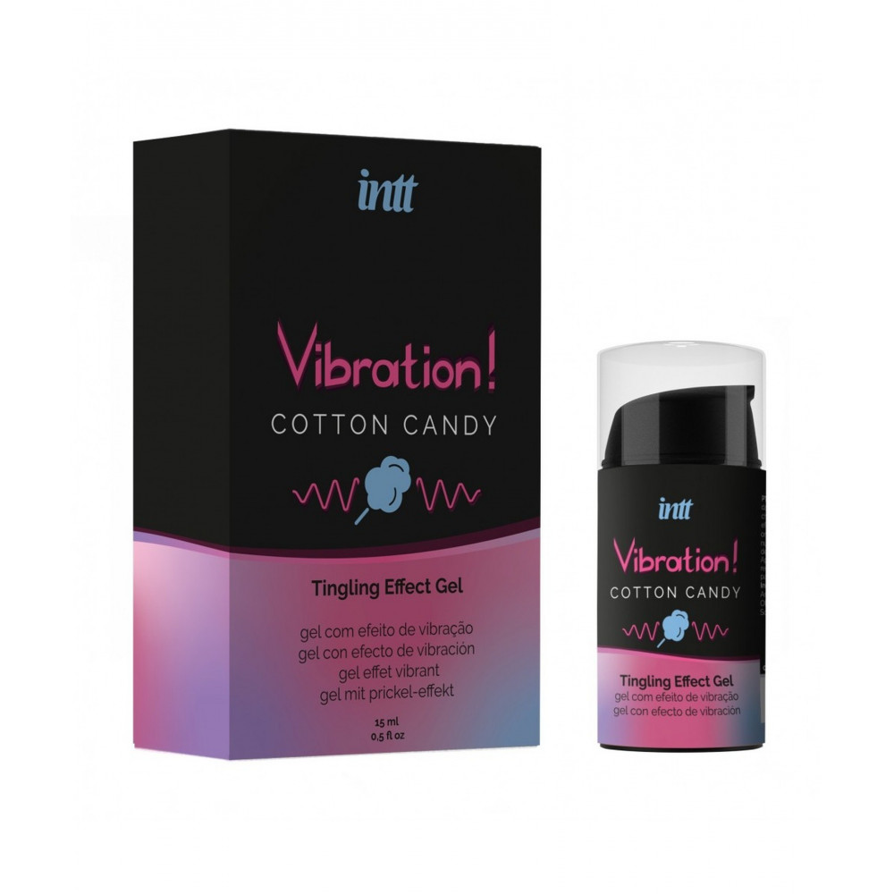 Лубриканты - Жидкий вибратор INTT VIBRATION COTTON CANDY 15 ml