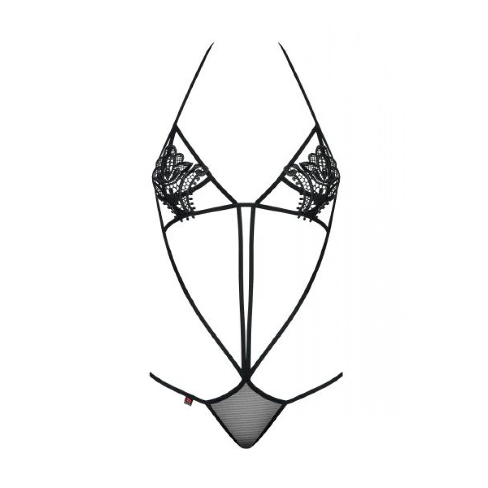 Эротическое белье - Боди Obsessive LUIZA Teddy S/M Black 2