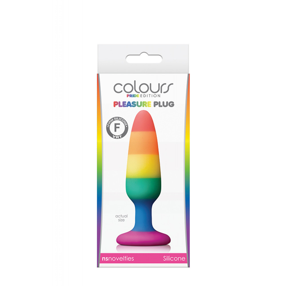 Анальная пробка - Анальная пробка NS Novelties COLOURS PRIDE EDITION PLEASURE PLUG SMAL 1