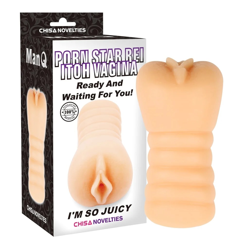 Секс игрушки - Мастурбатор вагина Chisa Man Q Porn Star Rei Itoh, телесная, 14 см х 8 см