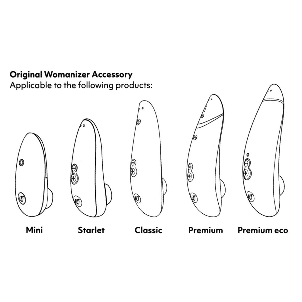 Секс игрушки - Набор насадон для Womanizer Premium, Starle - L - Белые (3 шт.) 2