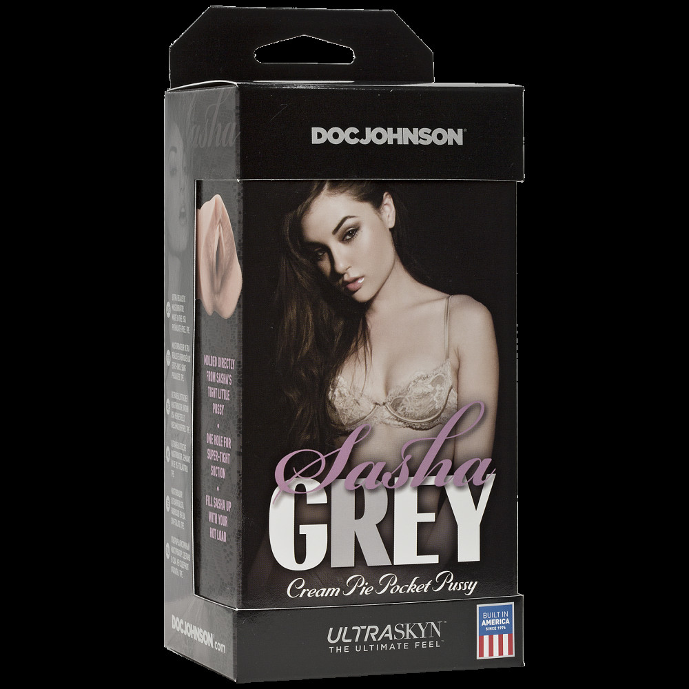Мастурбаторы вагины - Мастурбатор-вагина Doc Johnson Sasha Grey - Ultraskyn Cream Pie Pocket 1