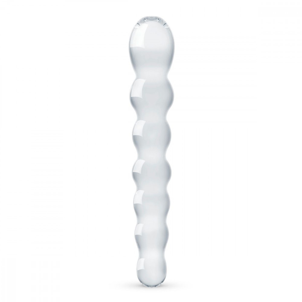Дилдо - Стеклянный дилдо в виде бусин Gildo Glass Dildo No. 19