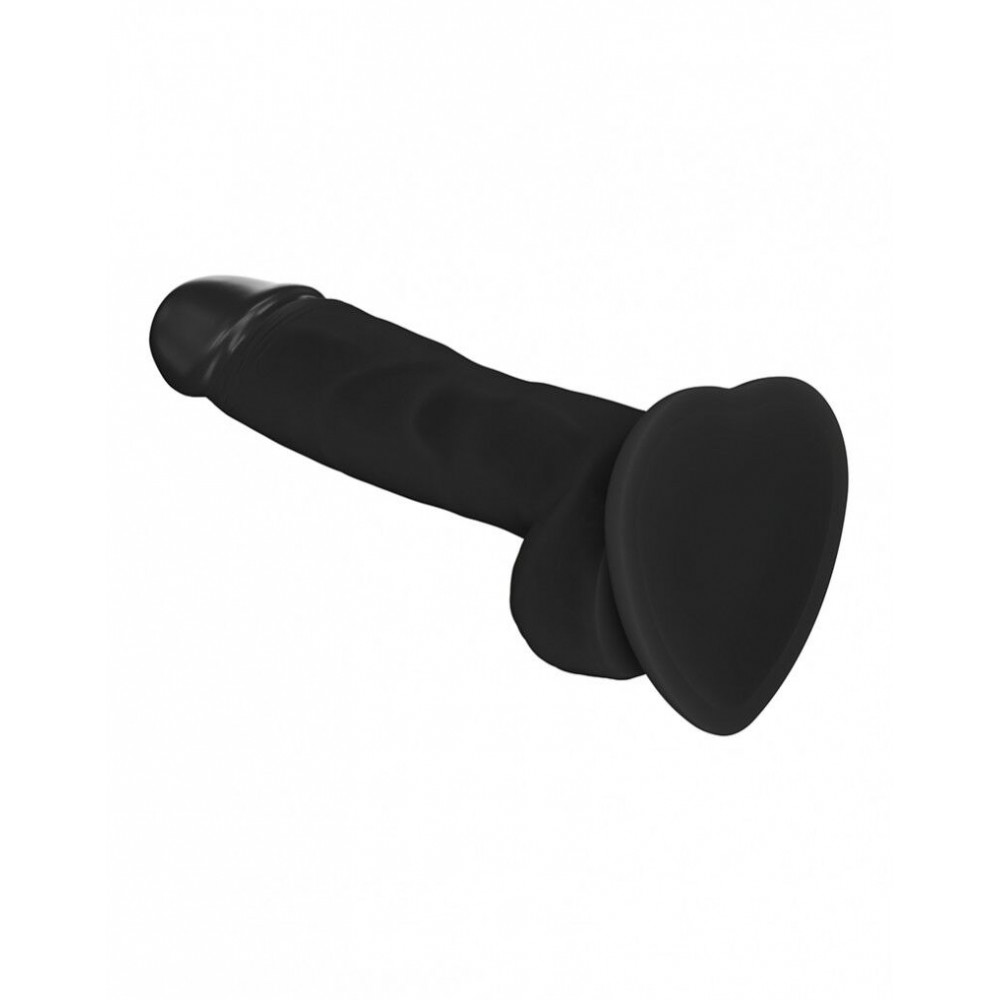 Фаллоимитаторы на присоске, двойные - Реалистичный фаллоимитатор Strap-On-Me SOFT REALISTIC DILDO Black - Size S 2