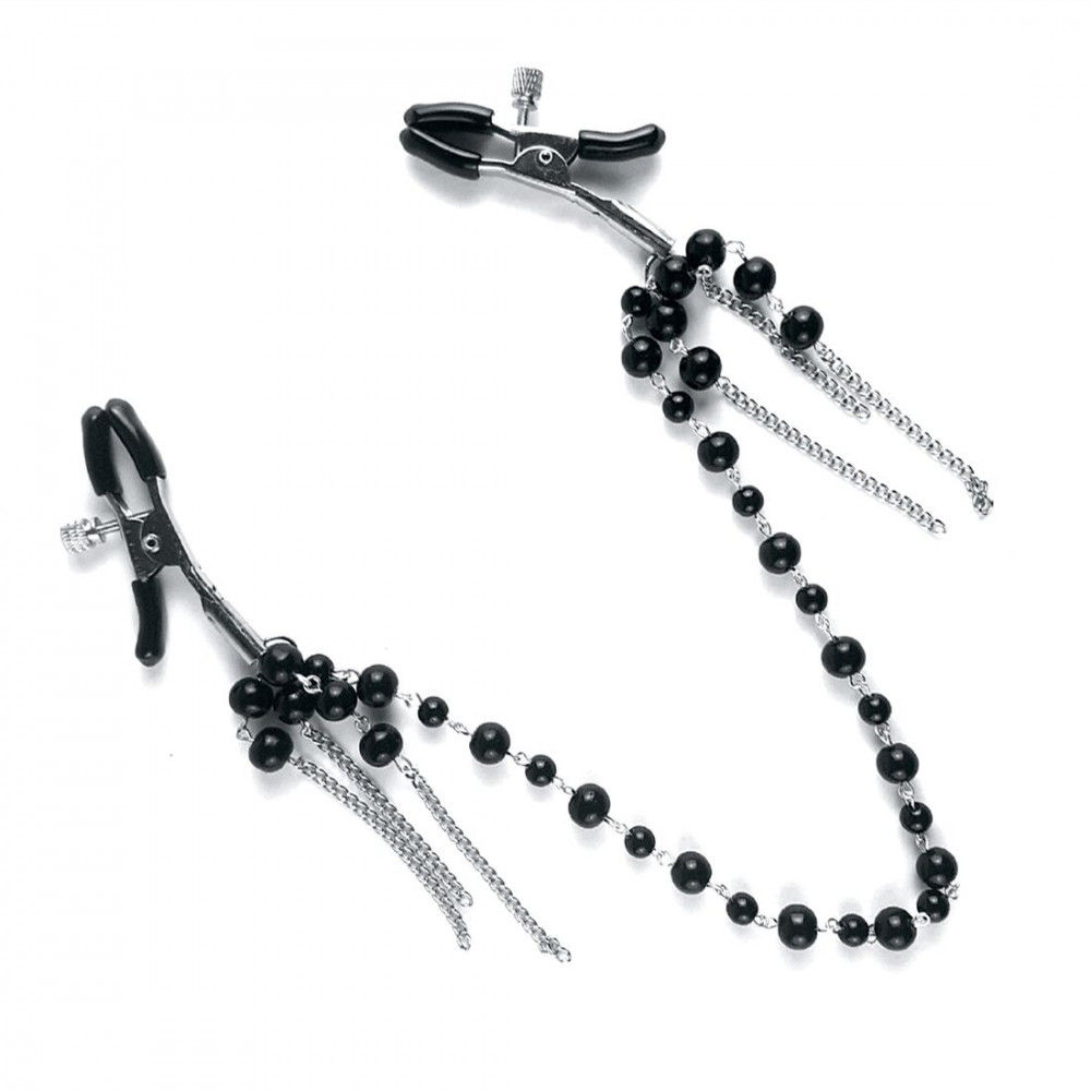 Интимные украшения - Зажимы для сосков Art of Sex - Nipple clamps Afina Black 2