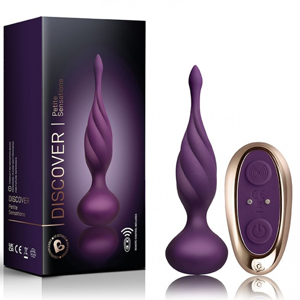 Анальные пробки с вибрацией - Анальная вибропробка Rocks Off Petite Sensations – Discover Purple 4