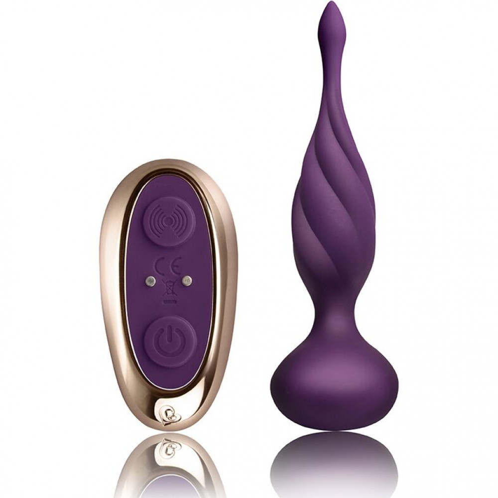 Анальные пробки с вибрацией - Анальная вибропробка Rocks Off Petite Sensations – Discover Purple