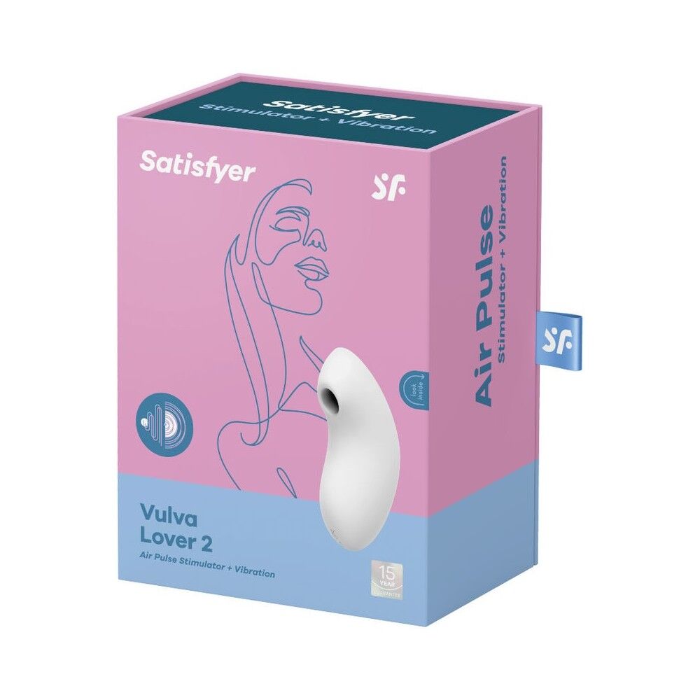 Вибраторы вакуумные - Вакуумный вибратор Satisfyer Vulva Lover 2 White 1
