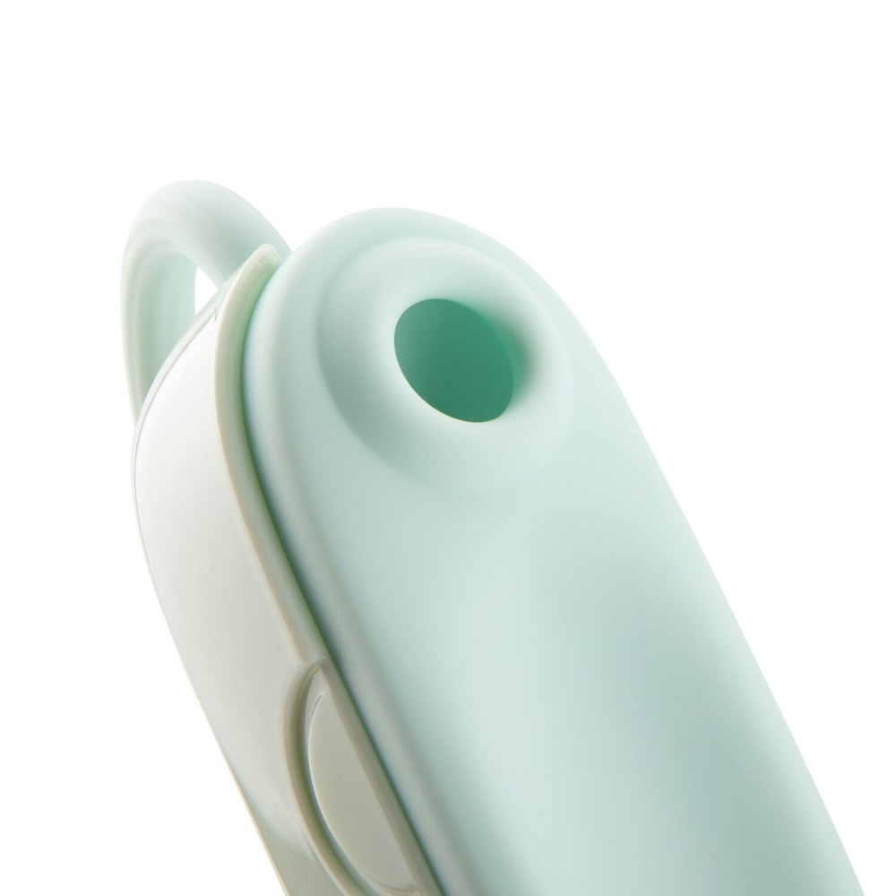 Вибраторы вакуумные - Вакуумный клиторальный стимулятор Otouch Louis Vibrate Teal с виброяйцом, в кейсе 4