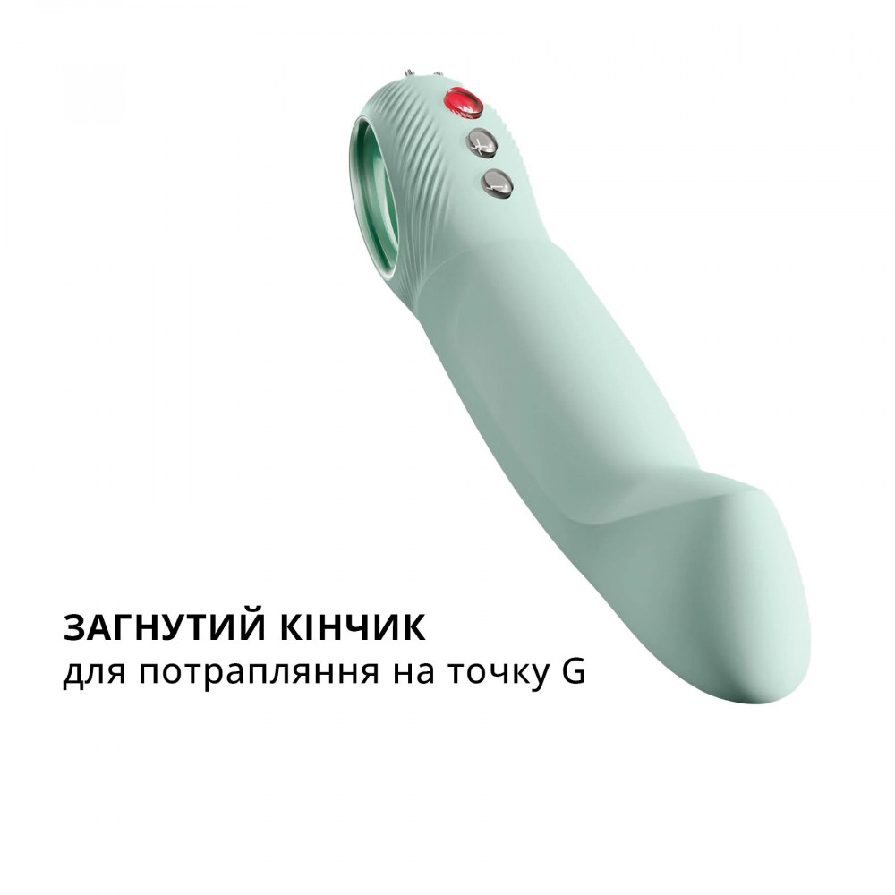 Вибраторы пульсаторы - Пульсатор для точки G Fun Factory STRONIC G FORTE sage green, 8 режимов, супермощный 3
