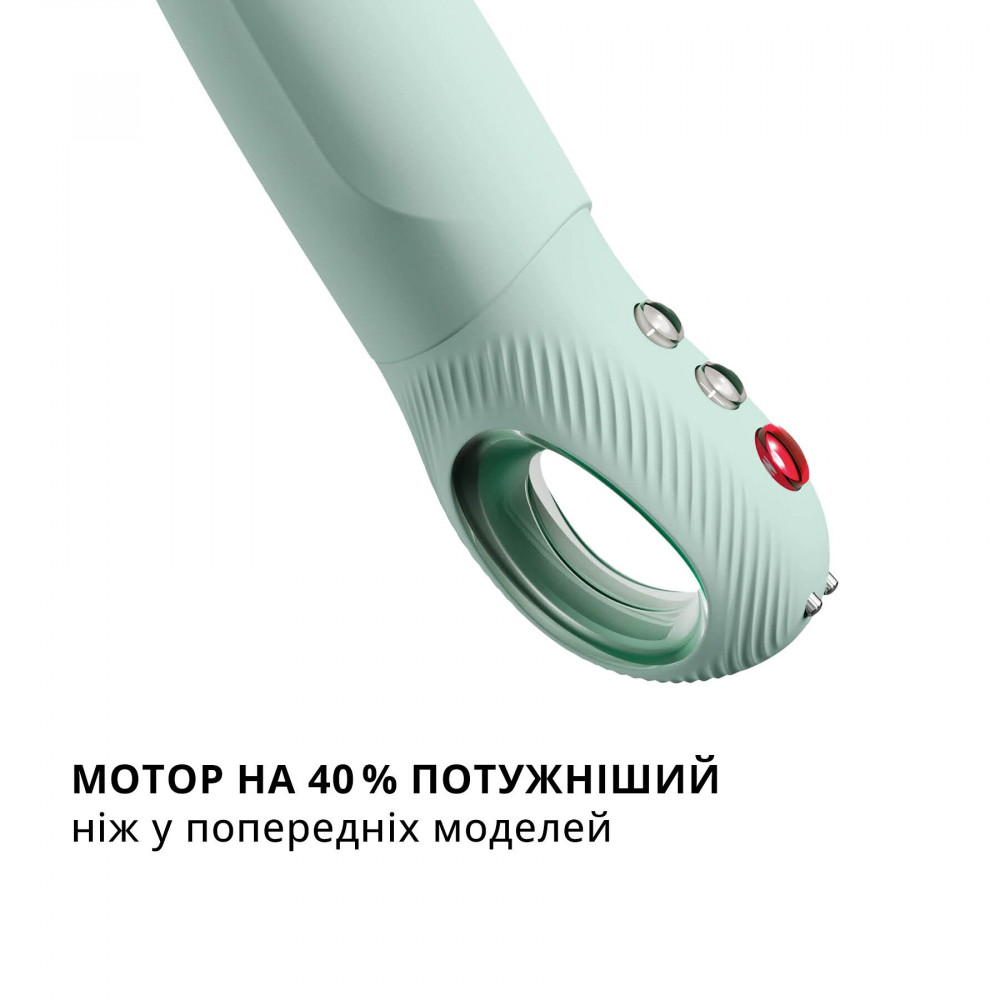 Вибраторы пульсаторы - Пульсатор для точки G Fun Factory STRONIC G FORTE sage green, 8 режимов, супермощный 4