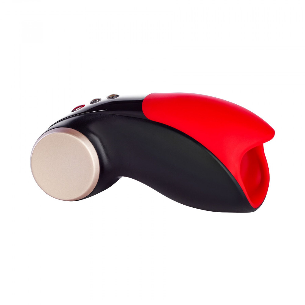 Мастурбаторы с вибрацией - Мастурбатор для головки пениса Fun Factory COBRA LIBRE II black/red, 2 мотора, игра без рук