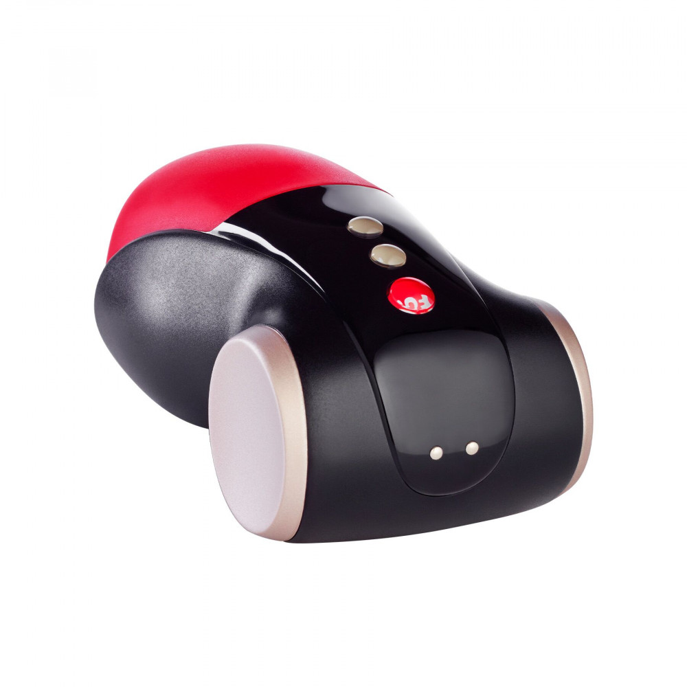 Мастурбаторы с вибрацией - Мастурбатор для головки пениса Fun Factory COBRA LIBRE II black/red, 2 мотора, игра без рук 3
