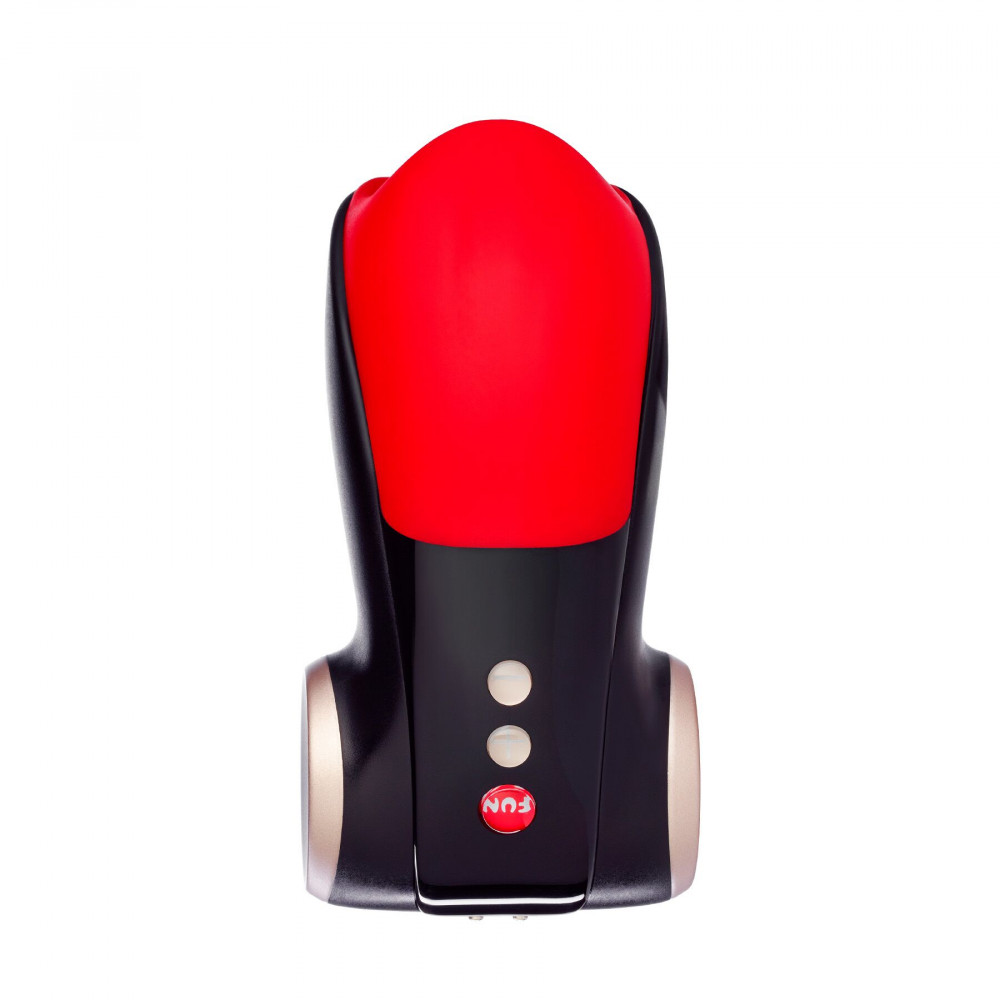 Мастурбаторы с вибрацией - Мастурбатор для головки пениса Fun Factory COBRA LIBRE II black/red, 2 мотора, игра без рук 1