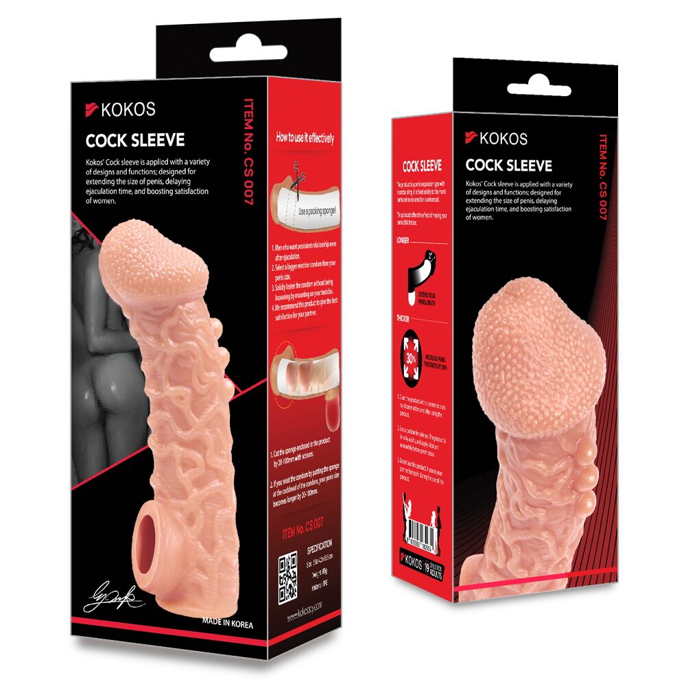 Насадки на член - Насадка на член Kokos Cock Sleeve CS 007 L 4