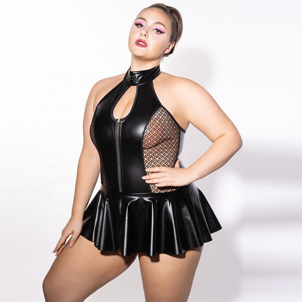Эротическое боди - Боди JSY P61158 Black Plus Size 5