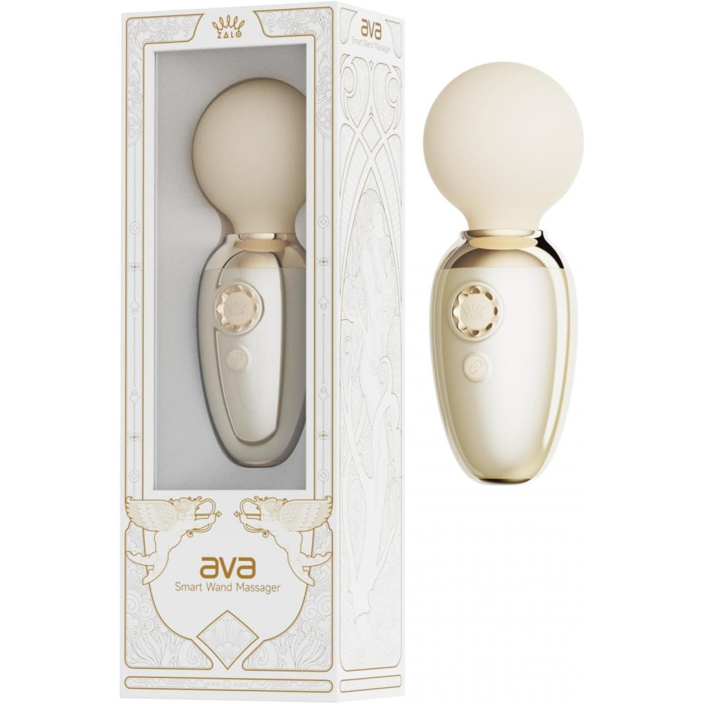 Секс игрушки - Вибратор микрофон Zalo AVA со смарт управлением, кремовый