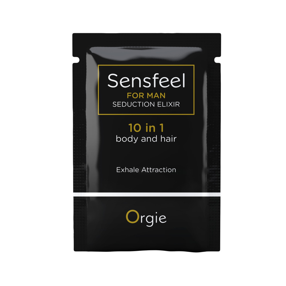 Парфюмерия - Мужской парфюмированный бальзам для волос и тела 10 в 1 SENSFEEL, 2 мл. Orgie