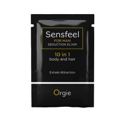 Мужской парфюмированный бальзам для волос и тела 10 в 1 SENSFEEL, 2 мл. Orgie