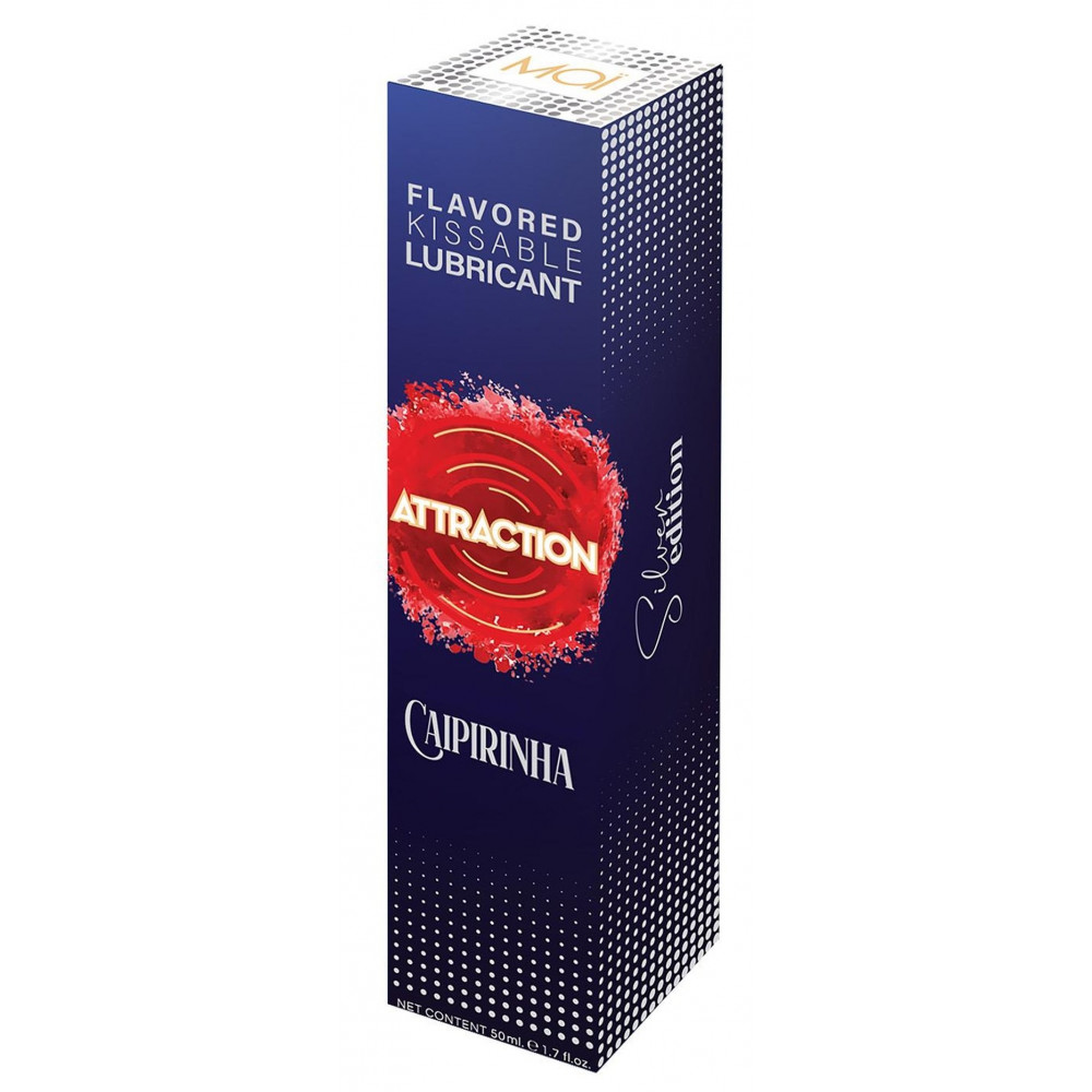Лубриканты - Оральный лубрикант на водной основе с ароматом кайпиринья Mai - Attraction Flavored Kissable Lubrikant Caipirinha, 50 ml 4