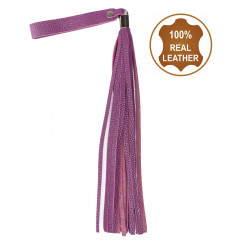 Флоггер из натуральной кожи Flirty Soft Leather - Violet, BM-00024