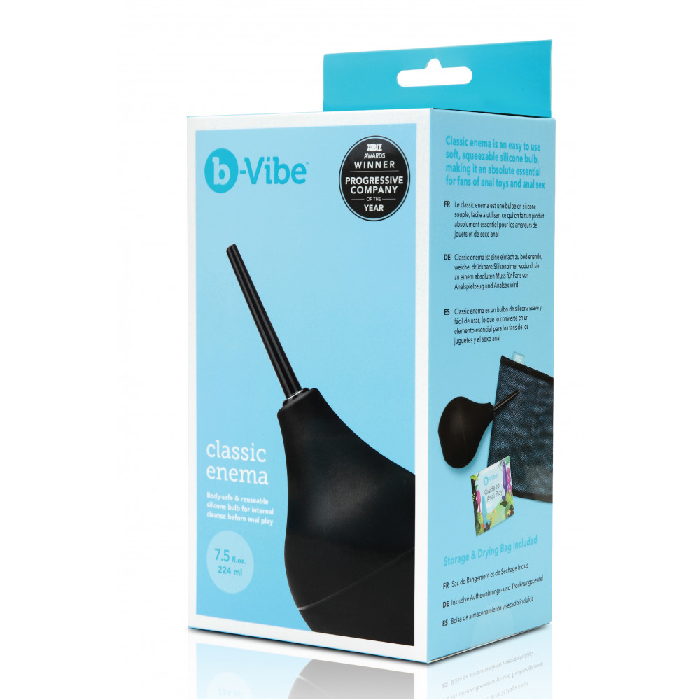 Секс игрушки - Анальный душ B-Vibe Classic Enema, черный 2