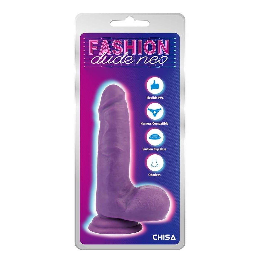 Секс игрушки - Фаллоимитатор реалистичный Dual Density Chisa, фиолетовый 1