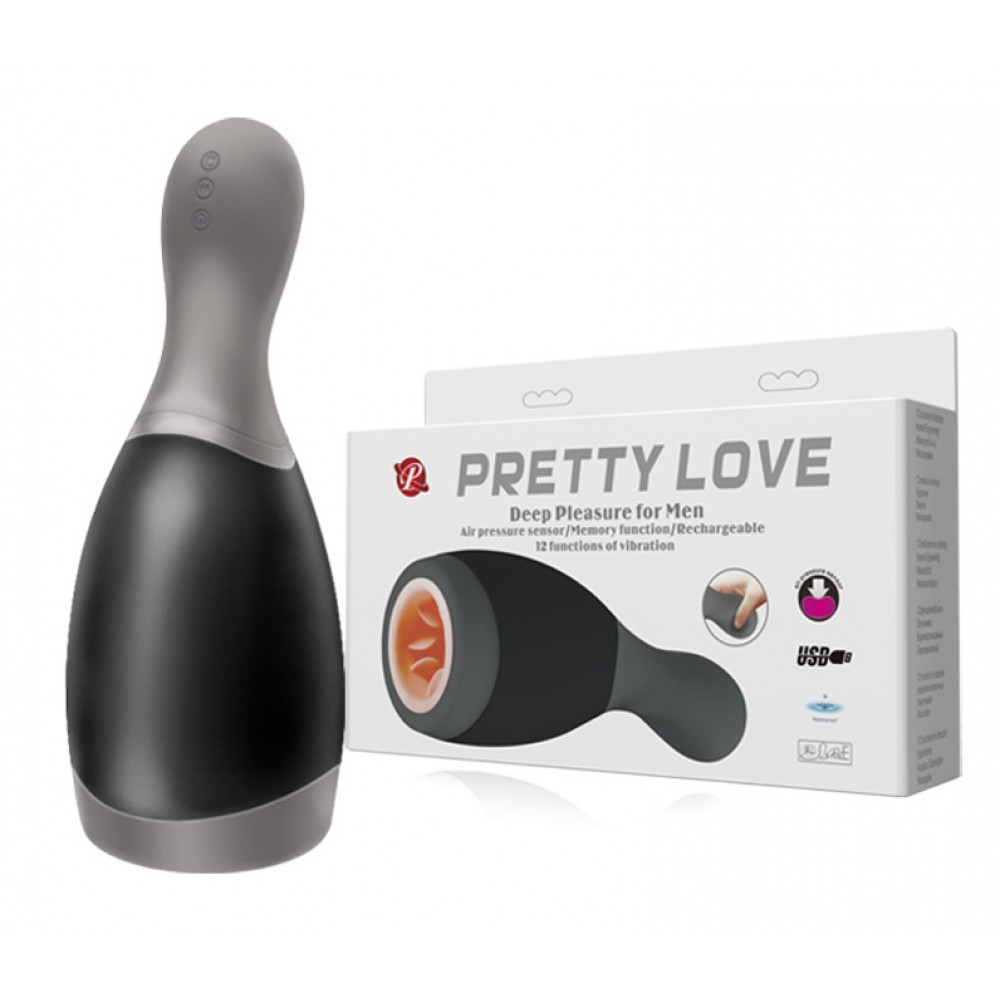 Мастурбаторы вагины - Мастурбатор с вибрацией Pretty Love - Deep Pleasure for Men, BM-00900T43