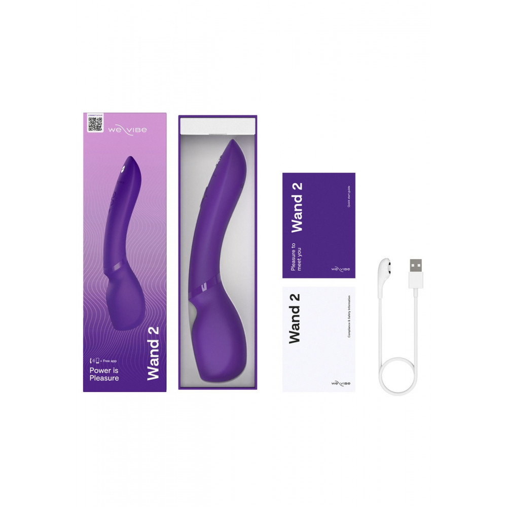 Секс игрушки - Смарт-Микрофон вибромассажер We-Vibe Wand 2, фиолетовый 7