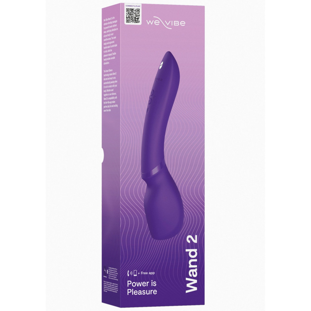 Секс игрушки - Смарт-Микрофон вибромассажер We-Vibe Wand 2, фиолетовый 8