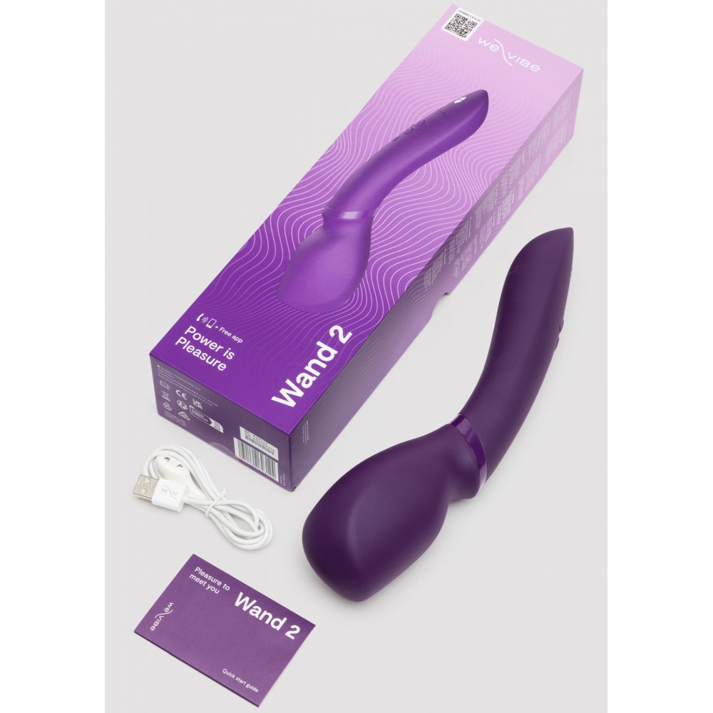 Секс игрушки - Смарт-Микрофон вибромассажер We-Vibe Wand 2, фиолетовый 6