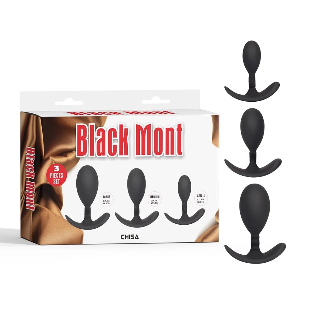 Секс игрушки - Набор анальных пробок Chisa Black Mont, черный