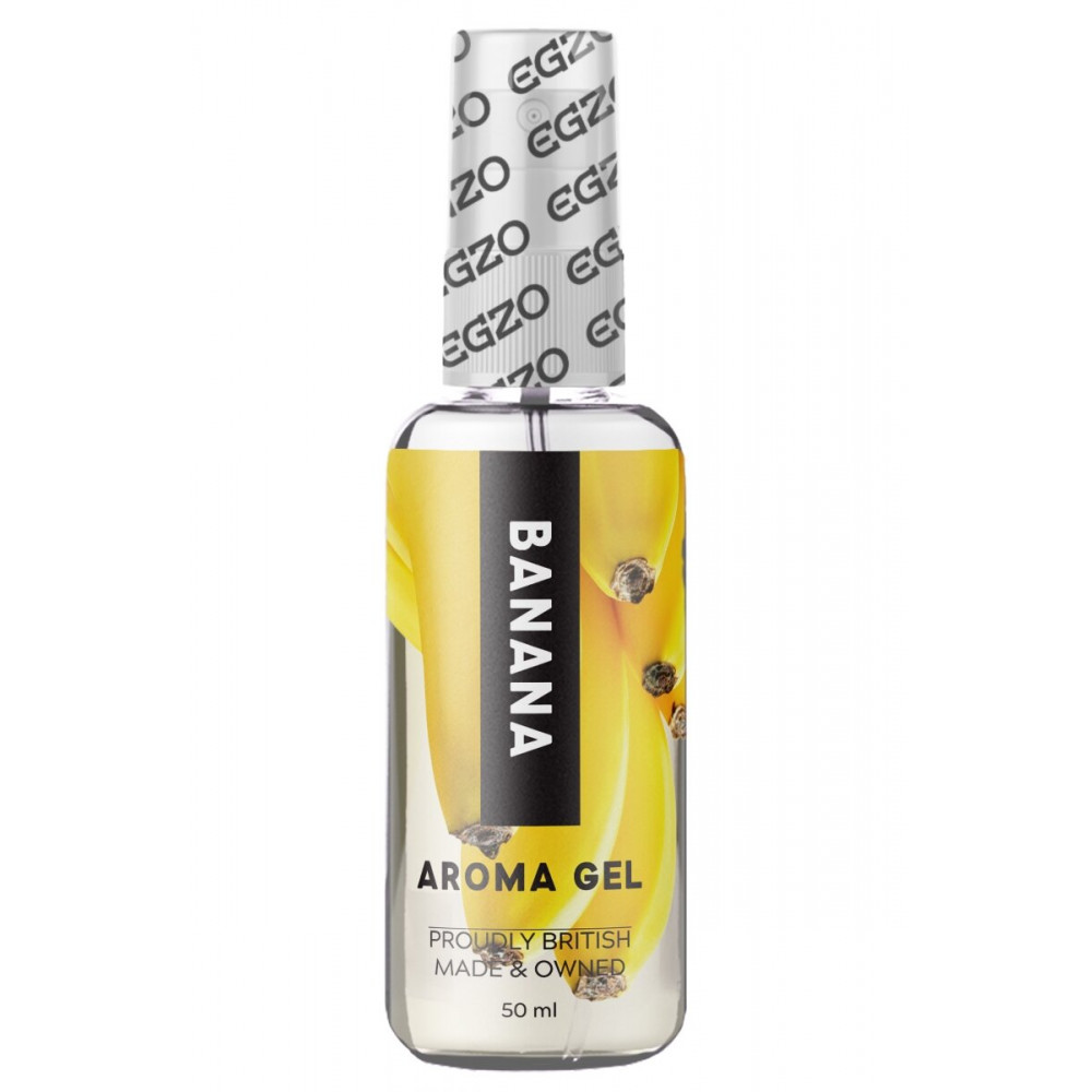 Лубриканты - Оральный гель-лубрикант EGZO AROMA GEL - Banana, 50 мл 1