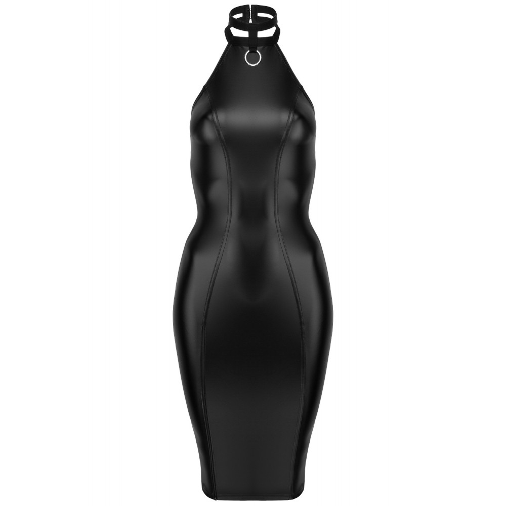 Эротическое белье - Платье с кольцом на шею F160 Noir Handmade S 5