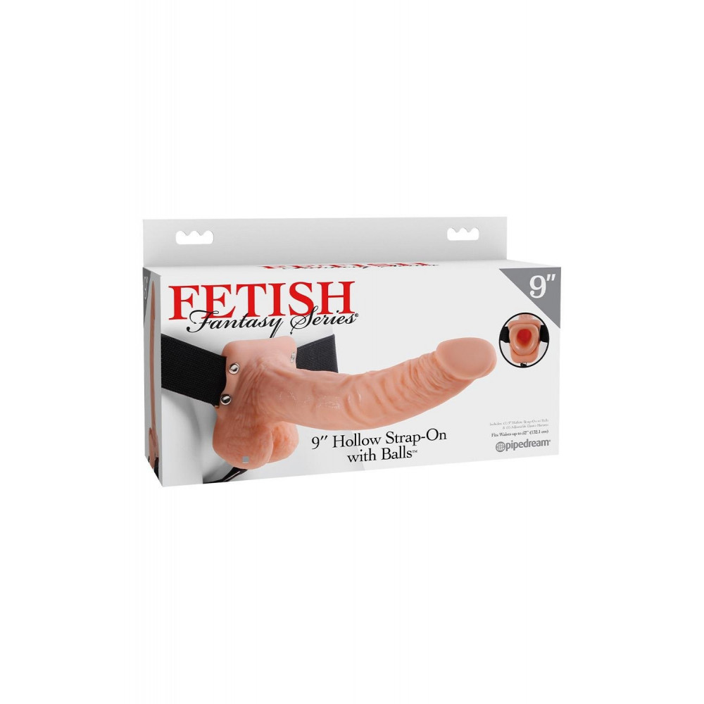 Секс игрушки - Полый страпон с мошонкой Pipedream Fetish Fantasy Series на черных трусах 4