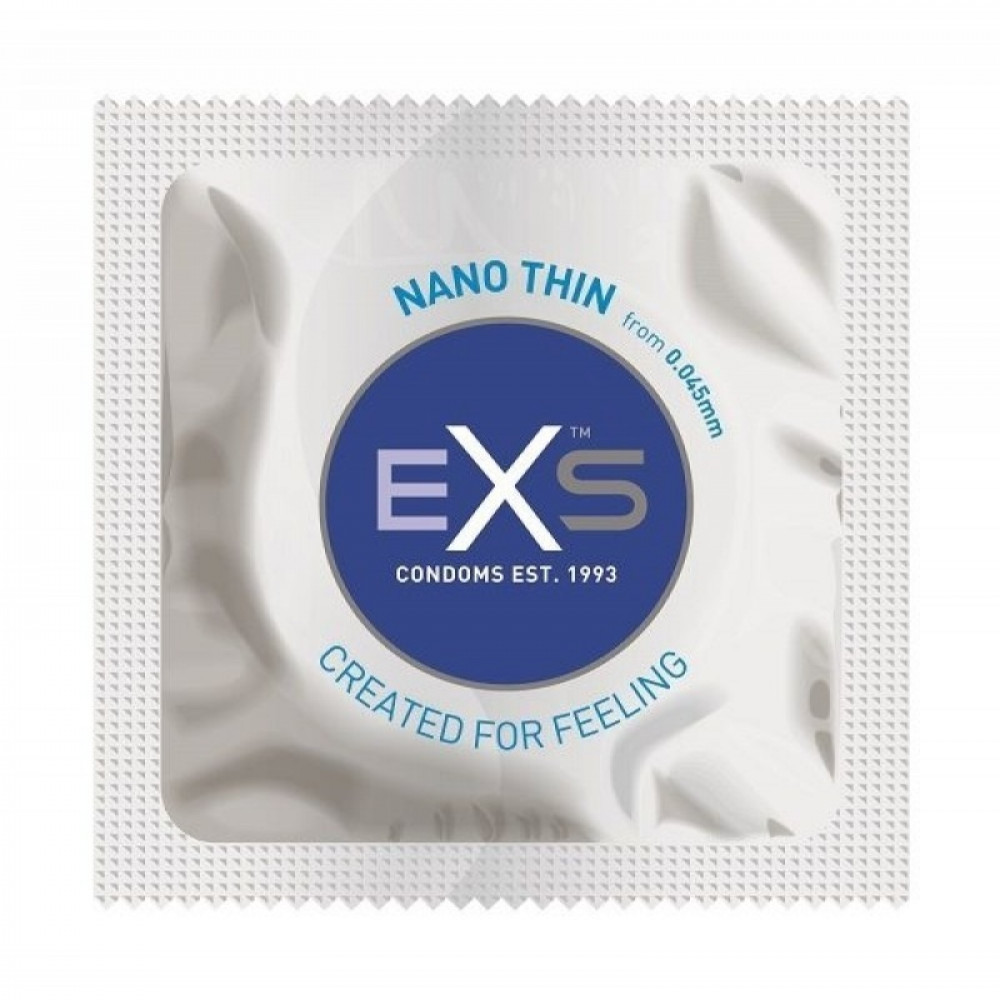 Лубриканты - Презервативы ультратонкие EXS Nano Thin веганские (цена за 5 шт.)