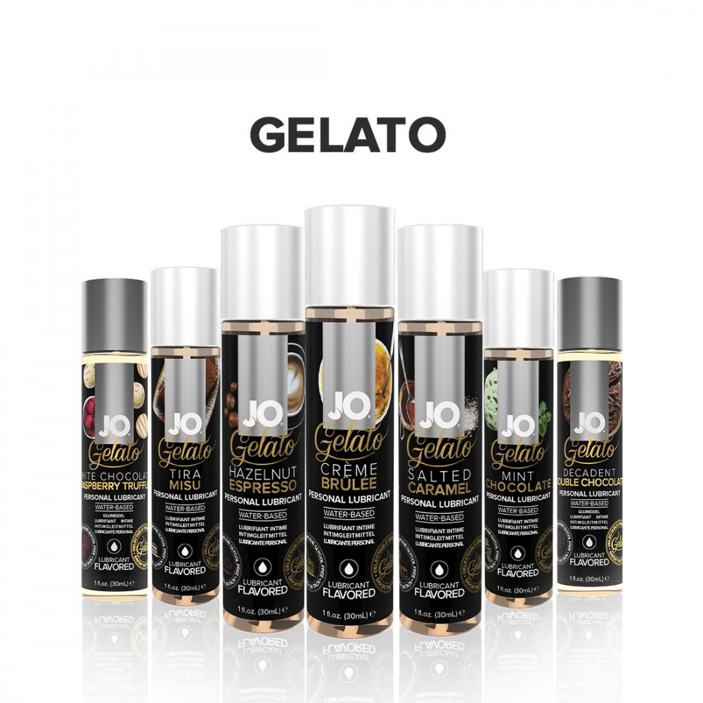 Оральные смазки - Смазка на водной основе System JO GELATO CremeBrulee (30мл) без сахара, парабенов и пропиленгликоля 1