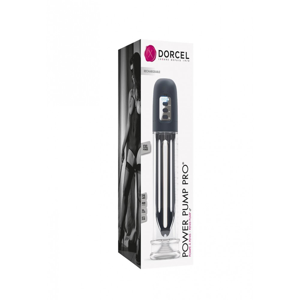 Вакуумная помпа на член - Вакуумная помпа Dorcel POWER PUMP PRO для члена длиной до 20см, диаметр до 5см 3