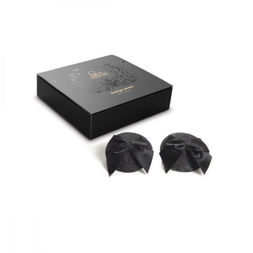 Интимные украшения - Пэстис Bijoux Indiscrets Burlesque pasties GLITTER and BOW 4