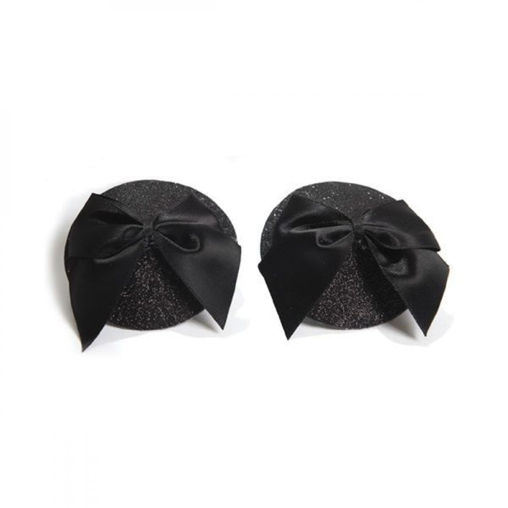 Интимные украшения - Пэстис Bijoux Indiscrets Burlesque pasties GLITTER and BOW 5