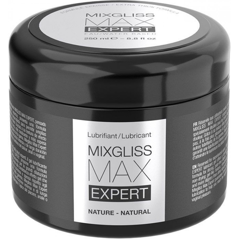 Анальные смазки - Густая смазка для фистинга и анального секса MixGliss MAX Expert Nature (250 мл)  на водной основе