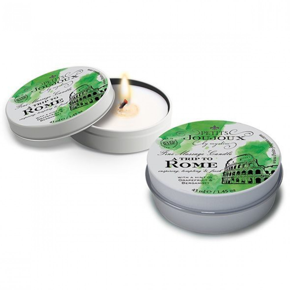 Массажные свечи - Массажная свечa Petits Joujoux - Rome - Grapefruit and Bergamott (43 мл) с афродизиаками 1