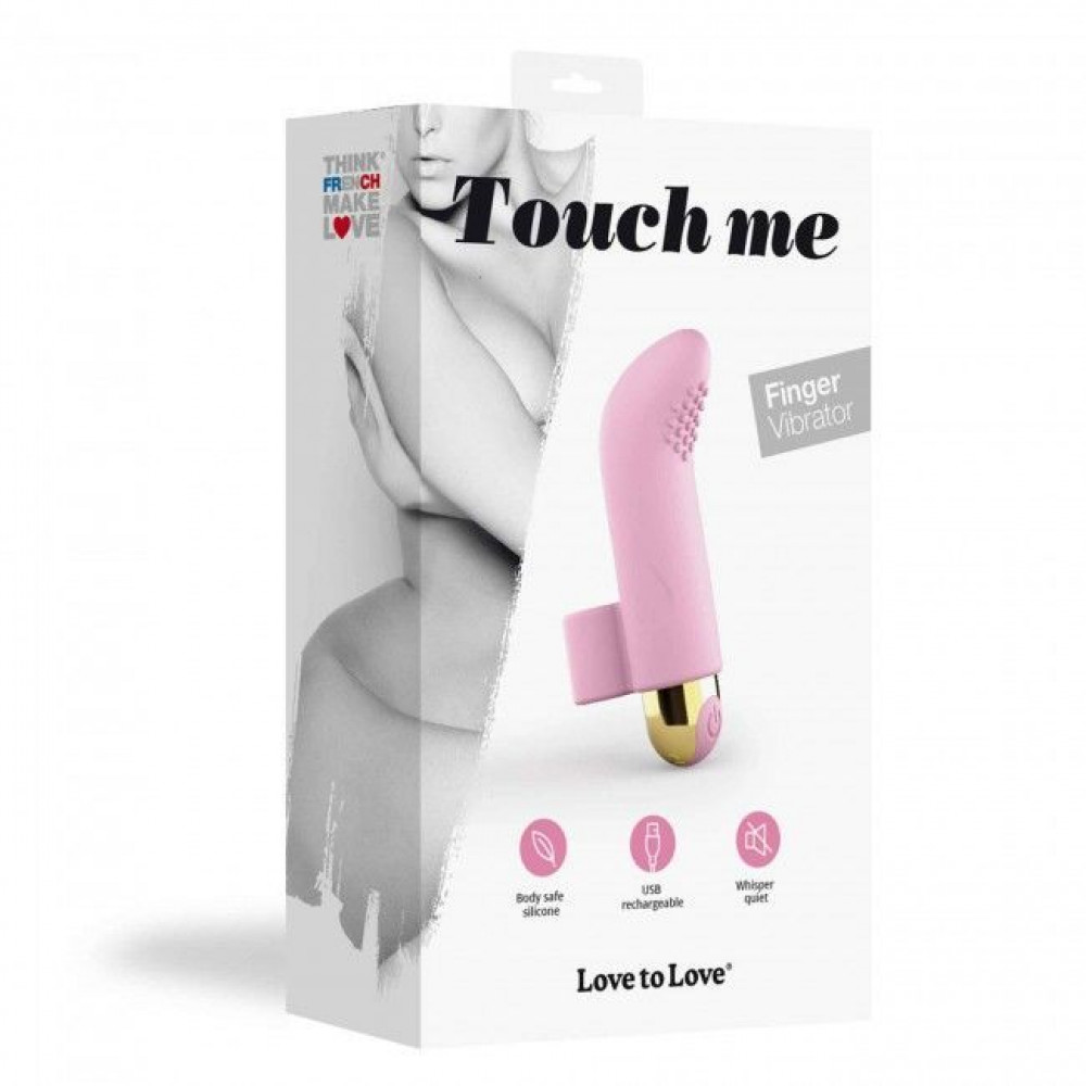 Мини вибраторы - Вибратор на палец Love To Love TOUCH ME ROSE перезаряжаемый, мощный мотор 2