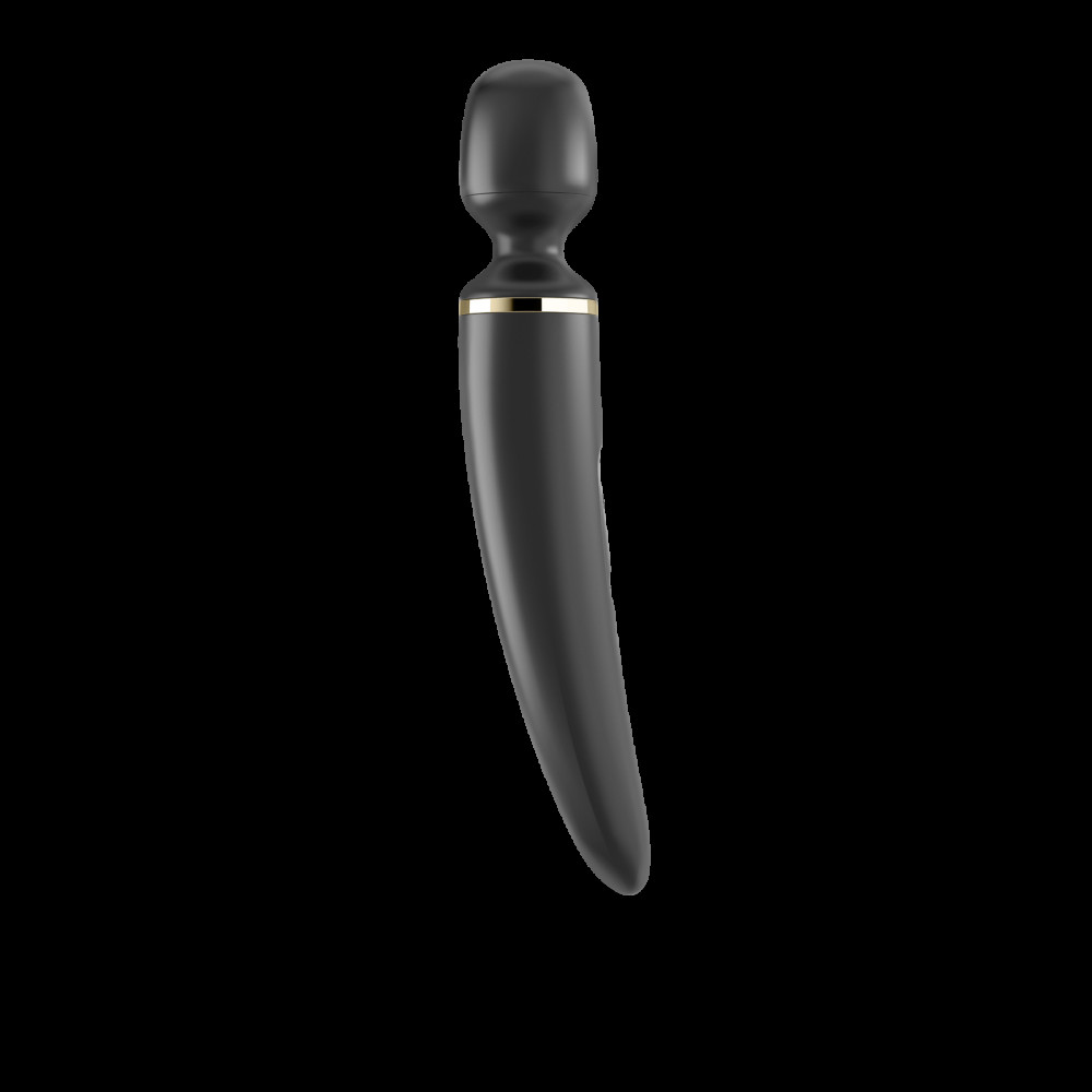 Вибромассажеры - Вибромассажер Satisfyer Wand-er Woman (Black/Gold), водонепроницаемый, мощный, размер XXL 3