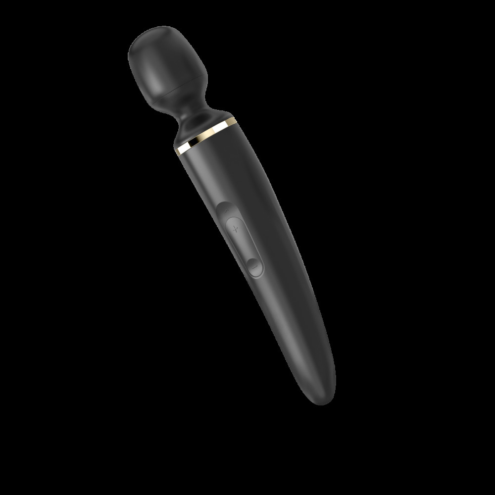 Вибромассажеры - Вибромассажер Satisfyer Wand-er Woman (Black/Gold), водонепроницаемый, мощный, размер XXL 4